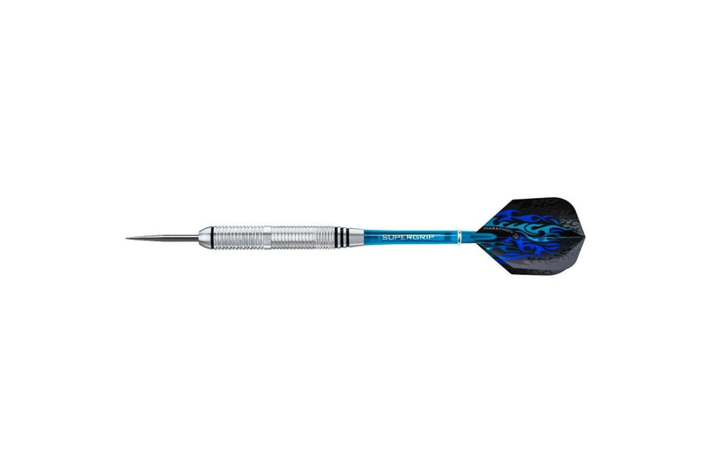 Harrows Blaze Inox Steel Darts (Silver/Blue) (23g)