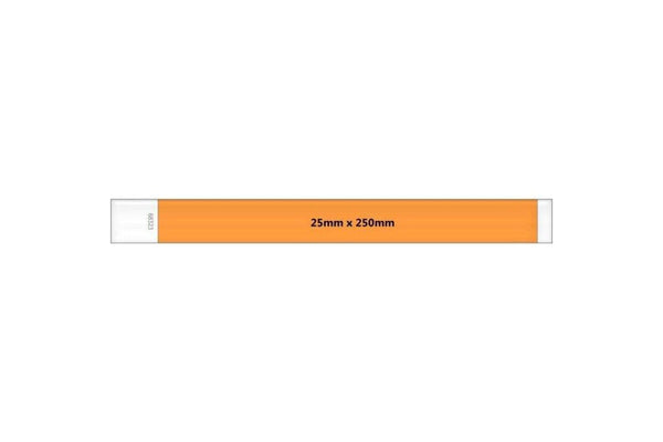 Makero Tyvek Wristband (Pack of 1000) (Orange) (One Size)