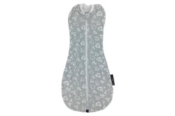 Mum 2 Mum: Bean Pod Swaddle Pouch - Grey Hearts (4-12 Months)