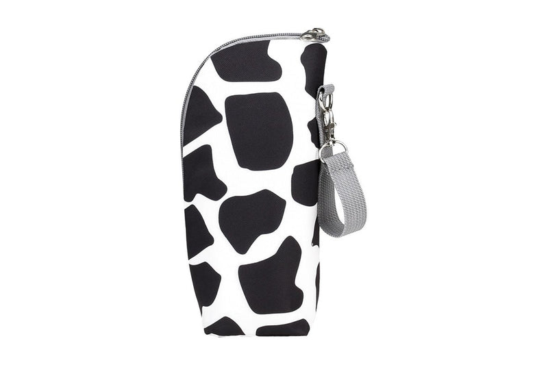 Portable Baby Feeding Milk Bottle Warmer Bag Insulation Thermal Bag Baby Bottle Holder White and Black