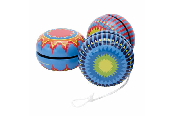 Schylling Tin Yo-Yo Kids Children Classic Sensory Fun Play Toy 5cm Assort 3y+