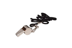 Regent Referee Whistle w Lanyard Sports Match Outdoor Training Signal Chrome