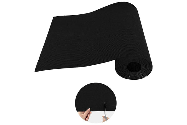 PETSWOL 40x100cm Trimmable Self-Adhesive Carpet Mat - Black