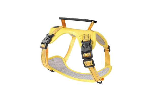 Reflective No Pull Adjustable Vest Dog Harness Leash With Handle Walking Training Pet Yellow - Xs