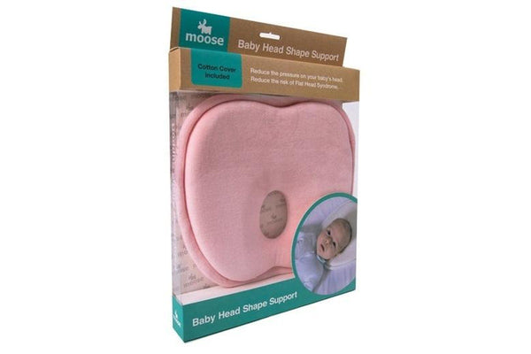 Moose Baby: Head Shape Support - Pink