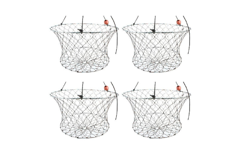 4x Fishteck Net Crab 60cm All Mesh 4.3C Camping Outdoor Accessories Equipment