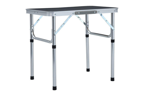 Folding Camping Table Aluminium 60X45 Cm - Grey -