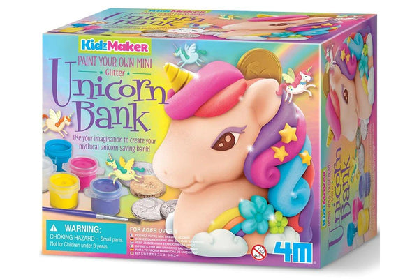 4M: KidzMaker - Glitter Unicorn Bank