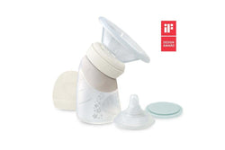 Marcus & Marcus: Silicone Angled Feeding Bottle and Breast Pump - Mint