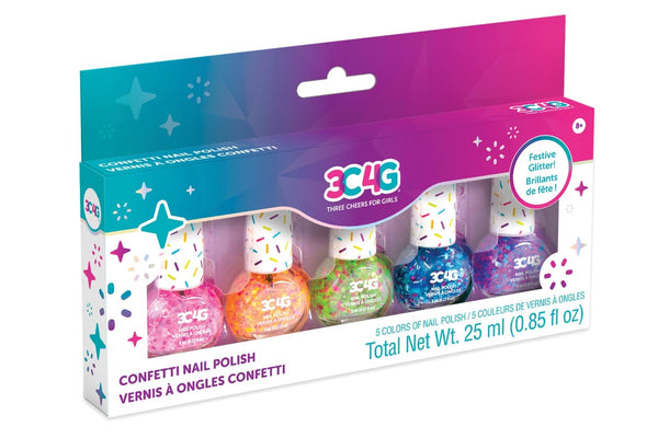 3C4G: Confetti Nail Polish - 5-Pack