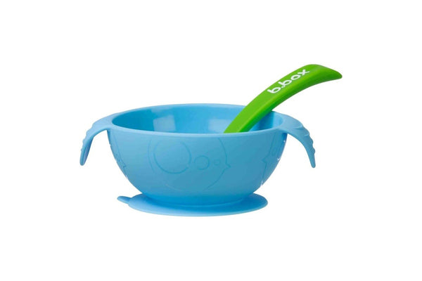 B.Box: Silicone Bowl & Spoon - Ocean Breeze