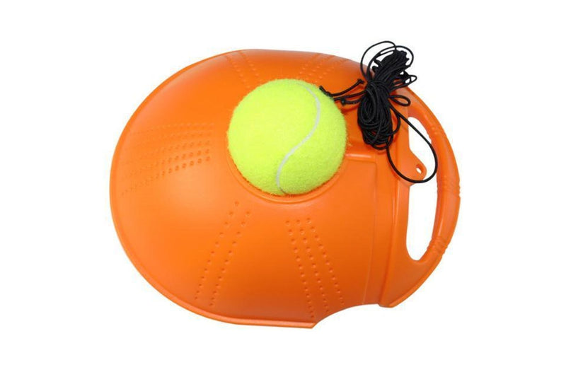 Solo Tennis Trainer With Balls Rebound Practice Training Exercise Home Fitness - Orange