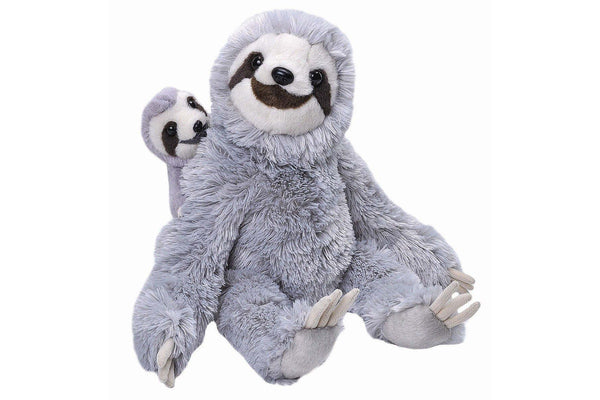 Wild Republic:Sloth Mom & Baby - 12" Plush