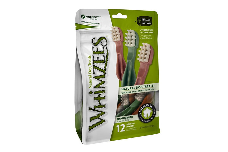 Whimzees: Toothbrush Star- M 12/Pack Value Bag