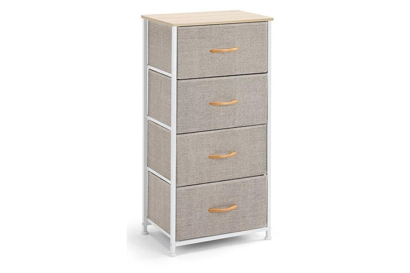 Ovela: 4 Drawer Storage Chest - Beige