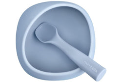 Mombella: Silicone Suction Bowl - Light Blue