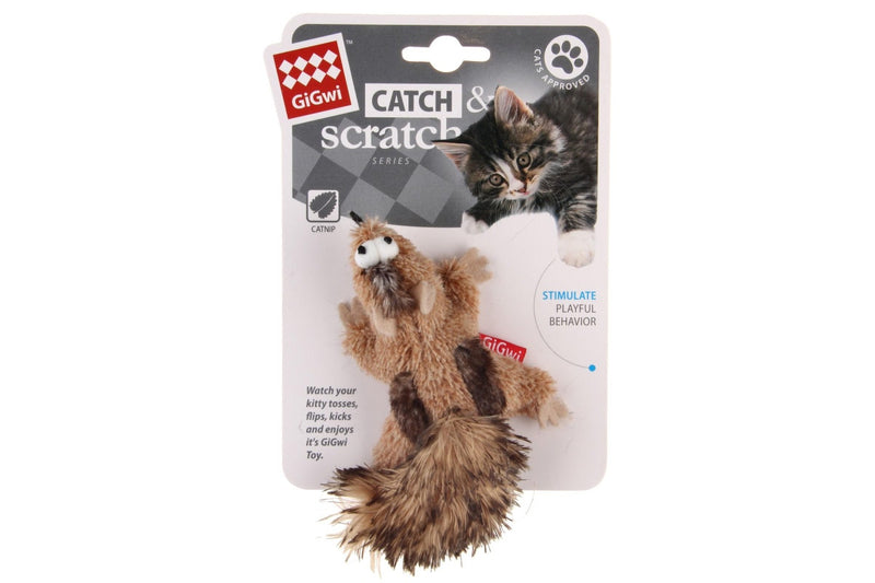 GiGwi: Catch & Scratch - Chipmunk Cat Toy