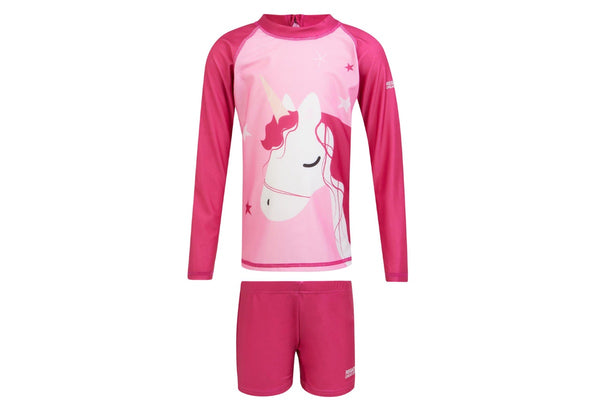 Regatta Childrens/Kids Luna The Unicorn Rash Guard (Sweet Pink) (12-18 Months)