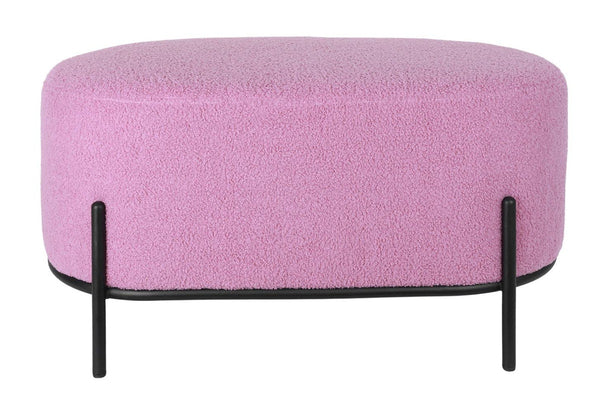 Fraser Country Teddy Bench & Ottoman - Purple