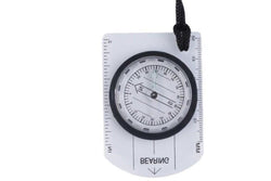 Mini Baseplate Compass Map Scale Ruler For Outdoor Camping Hiking Transparent - Standard