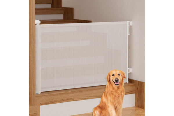 ZOOMIES Retractable Pet Door - White