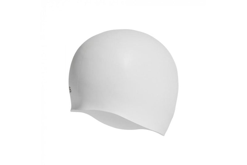 Adidas: Silicone Graphic Swim Cap - White