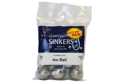 Starfish Ball Sinker Value Pack 4oz x 10