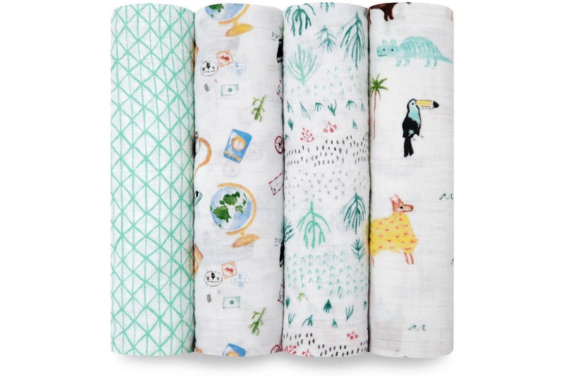 Aden + Anais: Classic Swaddle Set - Around The World (4 Pack)