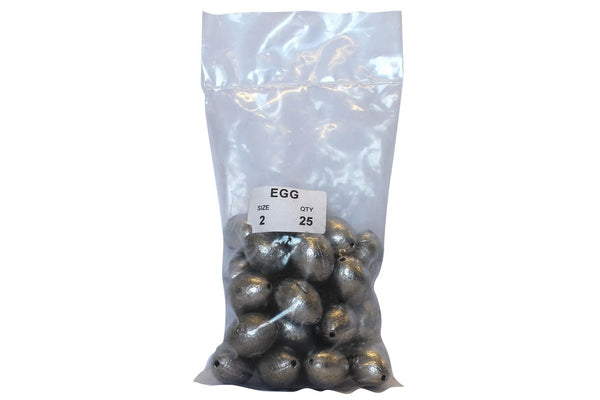 Egg Sinker Bulk Pack 2oz x 25