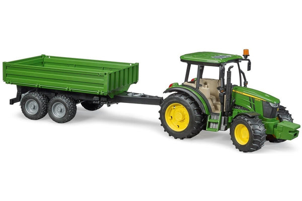 Bruder John Deere 5115M + Tipping Trailer