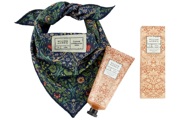 William Morris: Canine Companion Dog Bandana and Hand Cream Gift