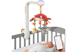 Baby Crib Mobile Set with Musical Light and Soft Animal Toys for Infant and Toddler Gifts