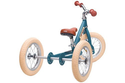 Trybike: 2-In-1 Steel Balance Bike - (Matte Blue/Brown)