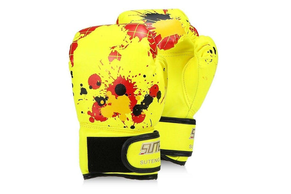 Fighting Gloves For Boy Girls Strike Boxing Training Safety - Yellow - Standard