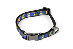 NRL Parramatta Eels Merch Pet Dog Reflective Adjustable Collar Nylon 38cm-58cm