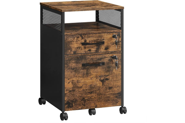 VASAGLE File Cabinet with 2 Lockable Drawers