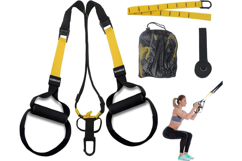 Adjustable Suspension Trainer Kit for Full-Body Workouts