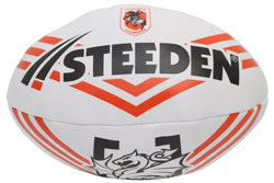 Steeden NRL Supporter Sponge Rugby League Ball - St. George Illawara Dragons - 6 inch