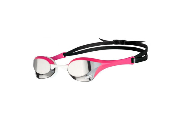 Arena Cobra Mirror Ultra Swipe Swimming Goggles (Silver/Pink) (One Size)