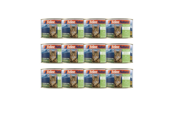 Feline Natural: Canned Cat Food, Chicken & Lamb 170g (12 pack)