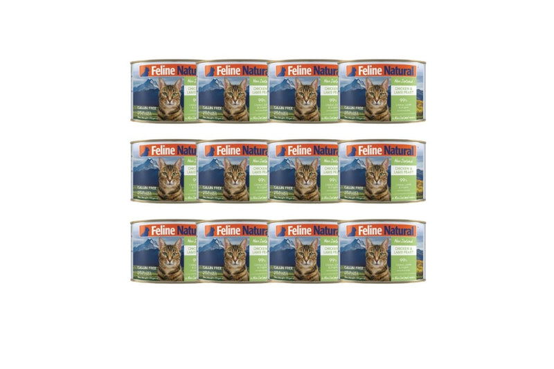 Feline Natural: Canned Cat Food, Chicken & Lamb 170g (12 pack)