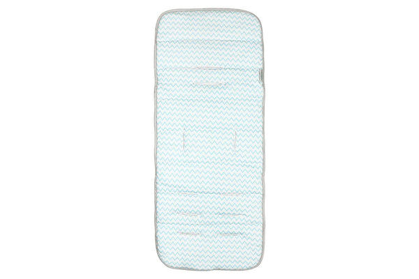 Silly Billyz: Jersey Stroller Liner - Blue Chevron