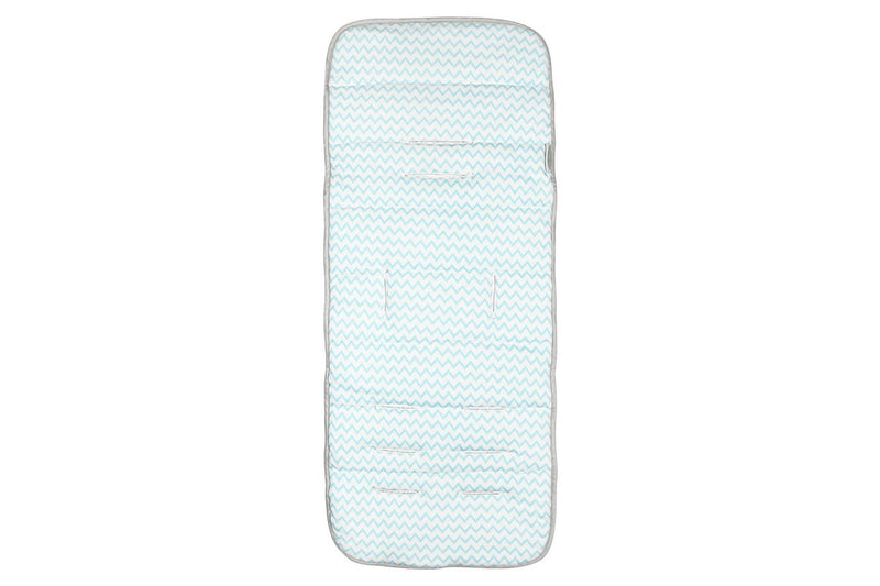 Silly Billyz: Jersey Stroller Liner - Blue Chevron