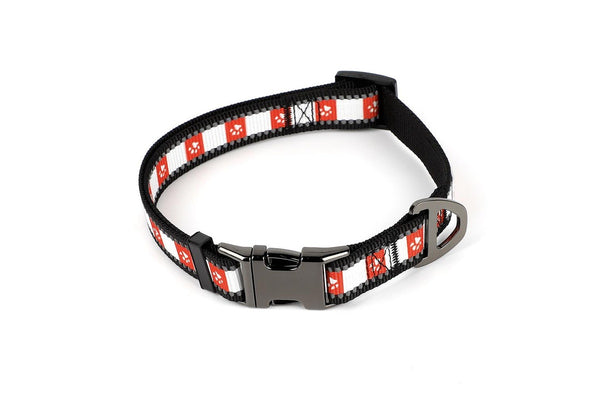 NRL St George Dragons Merch Pet Dog Reflective Adjustable Collar Nylon 38cm-58cm