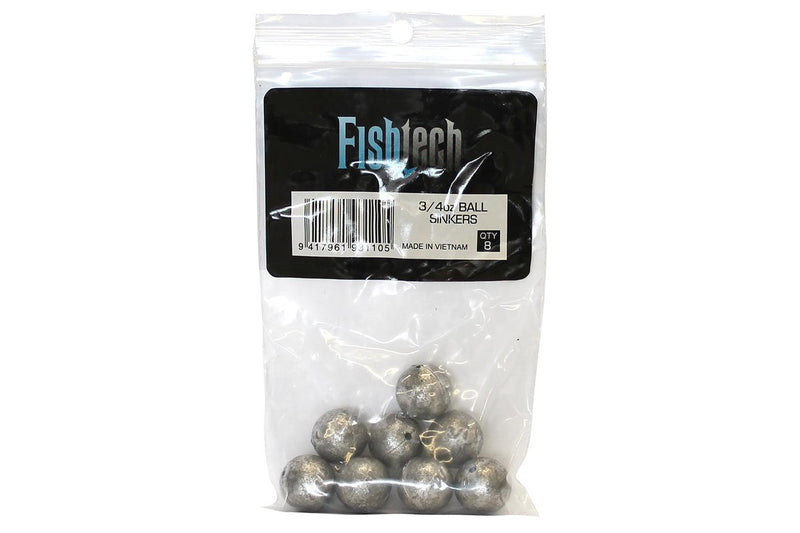 Fishtech Ball Sinkers 3/4oz x 8