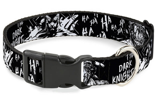 Batman: The Dark Knight And Joker - Plastic Clip Collar (0.5" Medium)