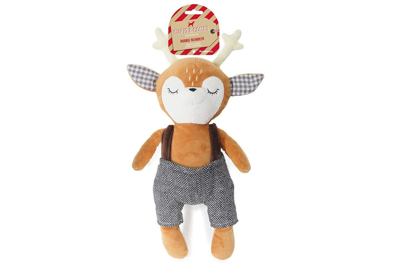 Rosewood Cupid & Comet 40x21cm Robbie Reindeer Pet Dog Toy Interactive Play