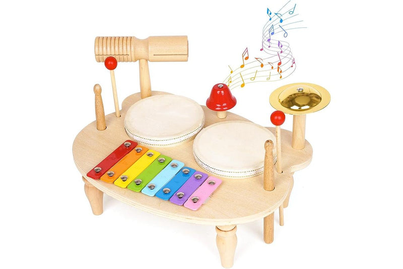 Kids Wooden Musical Instrument Set