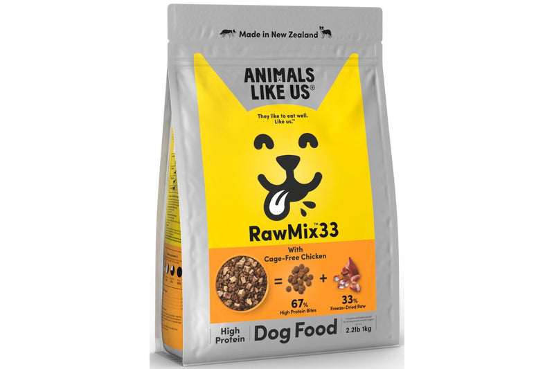 Animals Like Us: RawMix33 with Cage-Free Chicken Dog Food (1kg)