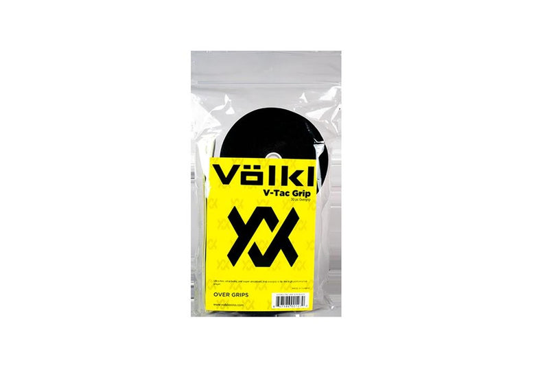 Volkl V-Tac Overgrip Bulk Tennis Badminton Squash Over Grip - Black (30 Pack)